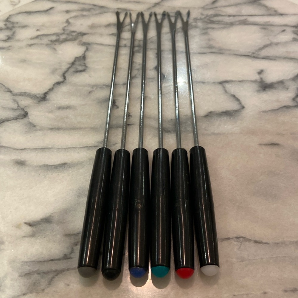 Set of 6 Vintage Fondue Forks.